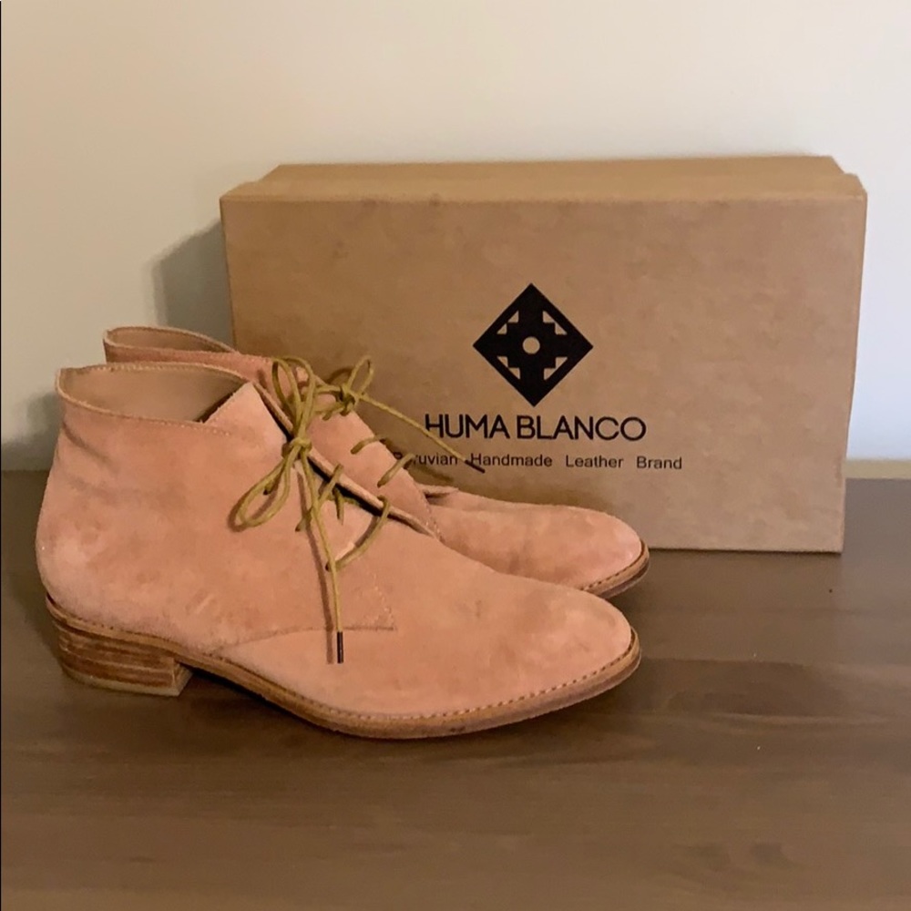 Huma Blanco Manuela Lace Up Booties from Anthropologie